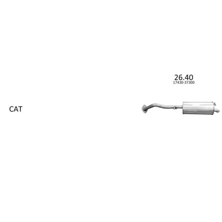EDEX 26.40 - kipufogó hátsó dob