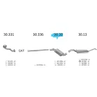 EDEX 30.10 - Kipufogó közép dob VW GOLF II 1.8 (1984-1991)