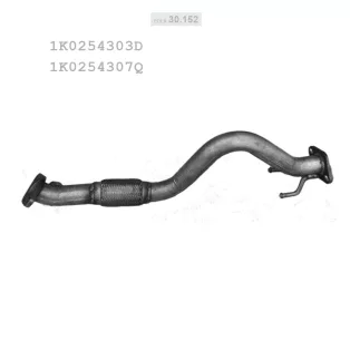   EDEX 30.152 - Kipufogó gyűjtő cső VW GOLF V 1.4, 2.0 (2003-)