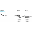 EDEX 30.338 - VW / Seat kipufogó leömlő cső