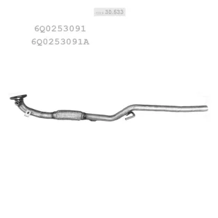 Edex 30.533 kipufogó cső – Seat Ibiza 02-06  1.2i-12V