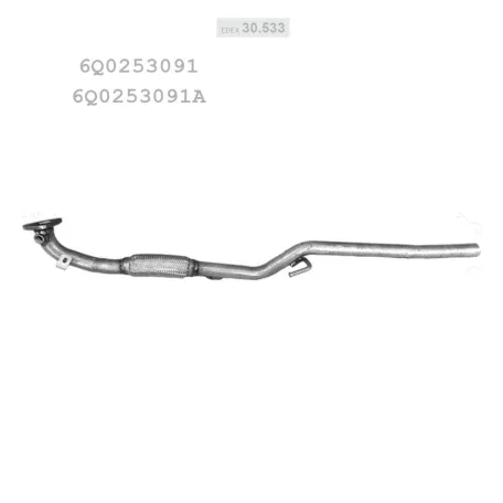 Edex 30.533 kipufogó cső – Seat Ibiza 02-06  1.2i-12V
