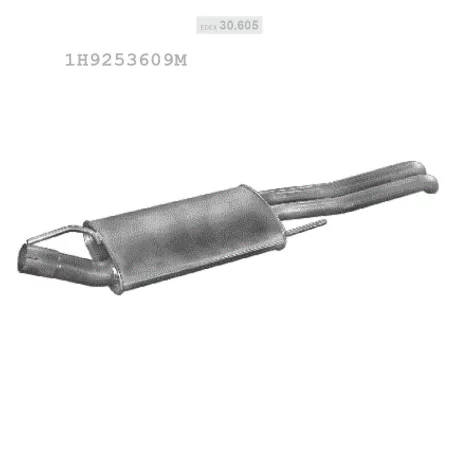 EDEX 30.605 - Kipufogó hátsó dob VW GOLF III 1.9 D (1996-1999)