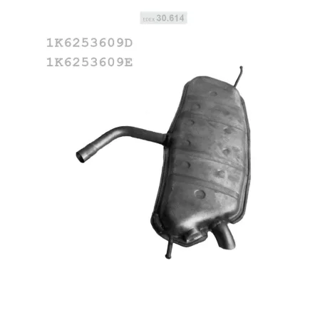EDEX 30.614 - Kipufogó hátsó dob VW GOLF V 1.4 (2003-2013)