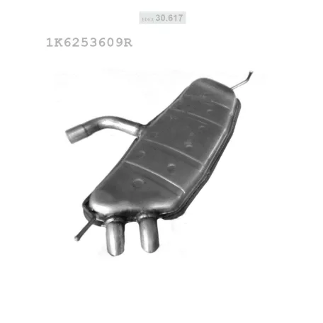 EDEX 30.617 - Kipufogó hátsó dob VW GOLF V 2.0 D (2004-2008)