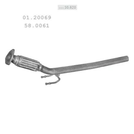 EDEX 30.620 - Kipufogó kipufogó cső VW CADDY III 2.0 D (2004-2010)