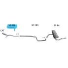 EDEX 30.628 - Kipufogó kipufogó cső AUDI A3 1.6 D, 1.9 D, 2.0 D (2003-2013)