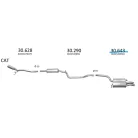 EDEX 30.643 - Kipufogó hátsó dob VW PASSAT 1.9 D, 2.0 D (2005-2012)