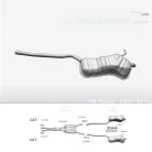 EDEX 30.648 - Kipufogó hátsó dob VW PASSAT 2.8 (1996-2005)
