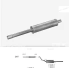 EDEX 30.91 - Kipufogó közép dob VW GOLF III 1.8 (1991-2000)