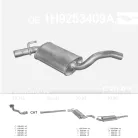 EDEX 30.93 - Kipufogó közép dob VW GOLF III 1.8, 1.9 D (1993-1999)