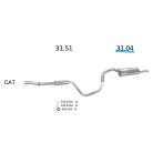 EDEX 31.04 - Volvo 440 / 460 kipufogó hátsó dob