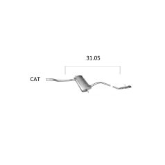 EDEX 31.05 - Volvo S70 / V70 / 850 kipufogó
