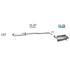 EDEX 31.06 - Volvo XC90 kipufogó hátsó dob