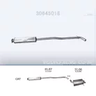 EDEX 31.07 - Kipufogó közép dob VOLVO XC90 2.5, 2.9 (2002-)