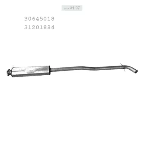 EDEX 31.07 - Kipufogó közép dob VOLVO XC90 2.5, 2.9 (2002-)