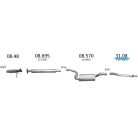 EDEX 31.08 - Volvo S40 / V50 kipufogó cső