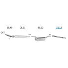 EDEX 31.11 - Volvo C30 / S40 / V50 kipufogó cső