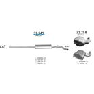 EDEX 31.249 - Volvo S80 kipufogó közép dob