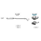 EDEX 31.257 Volvo V70 II / XC70 kipufogó hátsó dob 