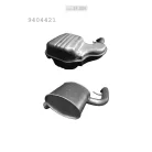 EDEX 31.258 - Kipufogó hátsó dob VOLVO S80 2.0, 2.3, 2.4, 2.4 D, 2.5, 2.8, 2.9 (1998-2006)