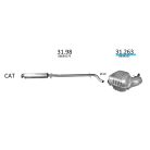 EDEX 31.263 - Volvo S60 / V70 kipufogó hátsó dob