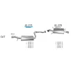   EDEX 31.271 - Kipufogó közép dob VOLVO S40 1.9, 1.9 D, 2.0 (1997-2004)