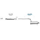 EDEX 31.273 - Volvo XC90 kipufogó hátsó dob