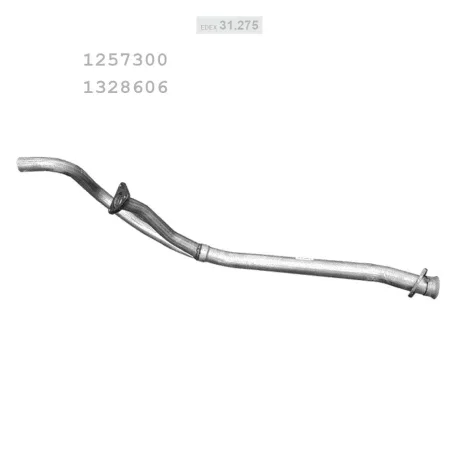 EDEX 31.275 - Kipufogó első cső VOLVO 240 2.4 D (1978-1985)