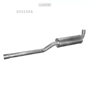   EDEX 31.78 - Kipufogó közép dob VOLVO 740 2.0, 2.3 (1985-1990)