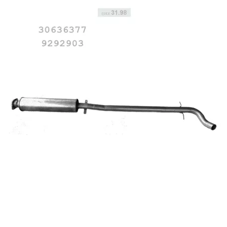 EDEX 31.98 - Kipufogó közép dob VOLVO S60 2.0, 2.3, 2.4, 2.4 D, 2.5 (2000-2010)