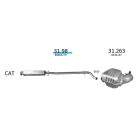 EDEX 31.98 - Volvo S60 kipufogó közép dob