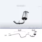 Edex 45.10 - Chrysler Neon kipufogó hátsó dob