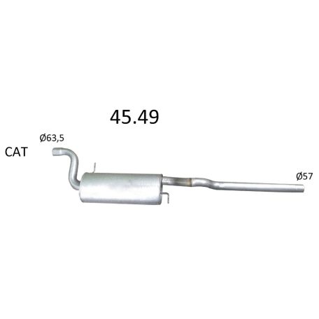 EDEX 45.49 - Dodge Grand Caravan kipufogó