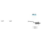 EDEX 46.11 Subaru Impreza kipufogó hátsó dob