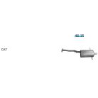 EDEX 46.15 Subaru Forester kipufogó hátsó dob