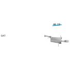 EDEX 46.19 Subaru Forester kipufogó hátsó dob