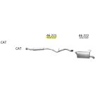 EDEX 46.221 - Subaru Outback kipufogó közép dob