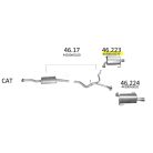 EDEX 46.223 - Subaru Legacy IV/Outback kipufogó hátsó dob