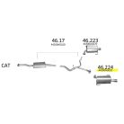 EDEX 46.224 - Subaru Legacy IV/Outback kipufogó hátsó dob