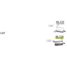 EDEX 46.226 - Subaru Legacy/Outback kipufogó hátsó dob