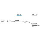 EDEX 46.28 Subaru Legacy IV kipufogó közép dob