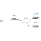 EDEX 46.50 Subaru Legacy/Outback 3.6 kipufogó hátsó dob