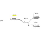 EDEX 46.51 - Subaru Legacy / Outback kipufogó közép dob