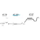 EDEX 47.161 - Kia Ceed kombi kipufogó közép dob