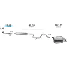 EDEX 48.06 - Kipufogó kipufogó cső SAAB 9-3 1.8, 2.0, 2.2 D (2002-)