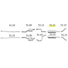 EDEX 51.12 - Jaguar XJ kipufogó hátsó dob