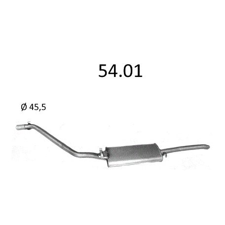 EDEX 54.01 - Chery Amulet kipufogó hátsó dob