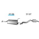 EDEX 57.06 kipufogó közép dob - Ssangyong Kyron 2.0 D / 2.2 D