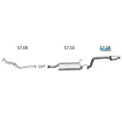 EDEX 57.08 Ssangyong Rexton kipufogó hátsó dob